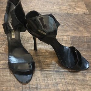 Manolo Blahnik ankle wrap stiletto sandals